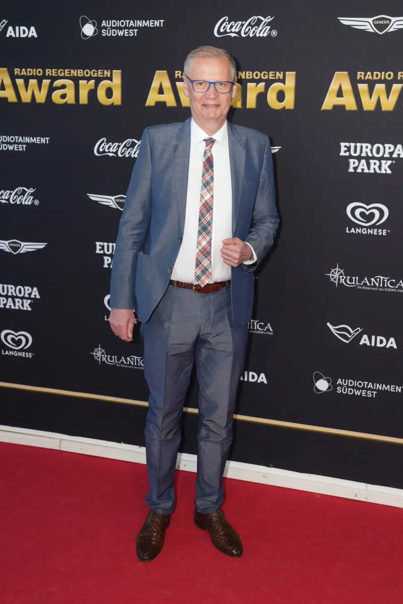 Günther Jauch bei der Verleihung vom Radio Regenbogen Award 2025 im Europapark am 04.04.2025 in Rust. Günther Jauch bei der Verleihung vom Radio Regenbogen Award 2025 im Europapark am 04.04.2025 in Rust.