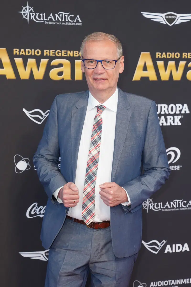 Günther Jauch bei der Verleihung vom Radio Regenbogen Award 2025 im Europapark am 04.04.2025 in Rust. Günther Jauch bei der Verleihung vom Radio Regenbogen Award 2025 im Europapark am 04.04.2025 in Rust.