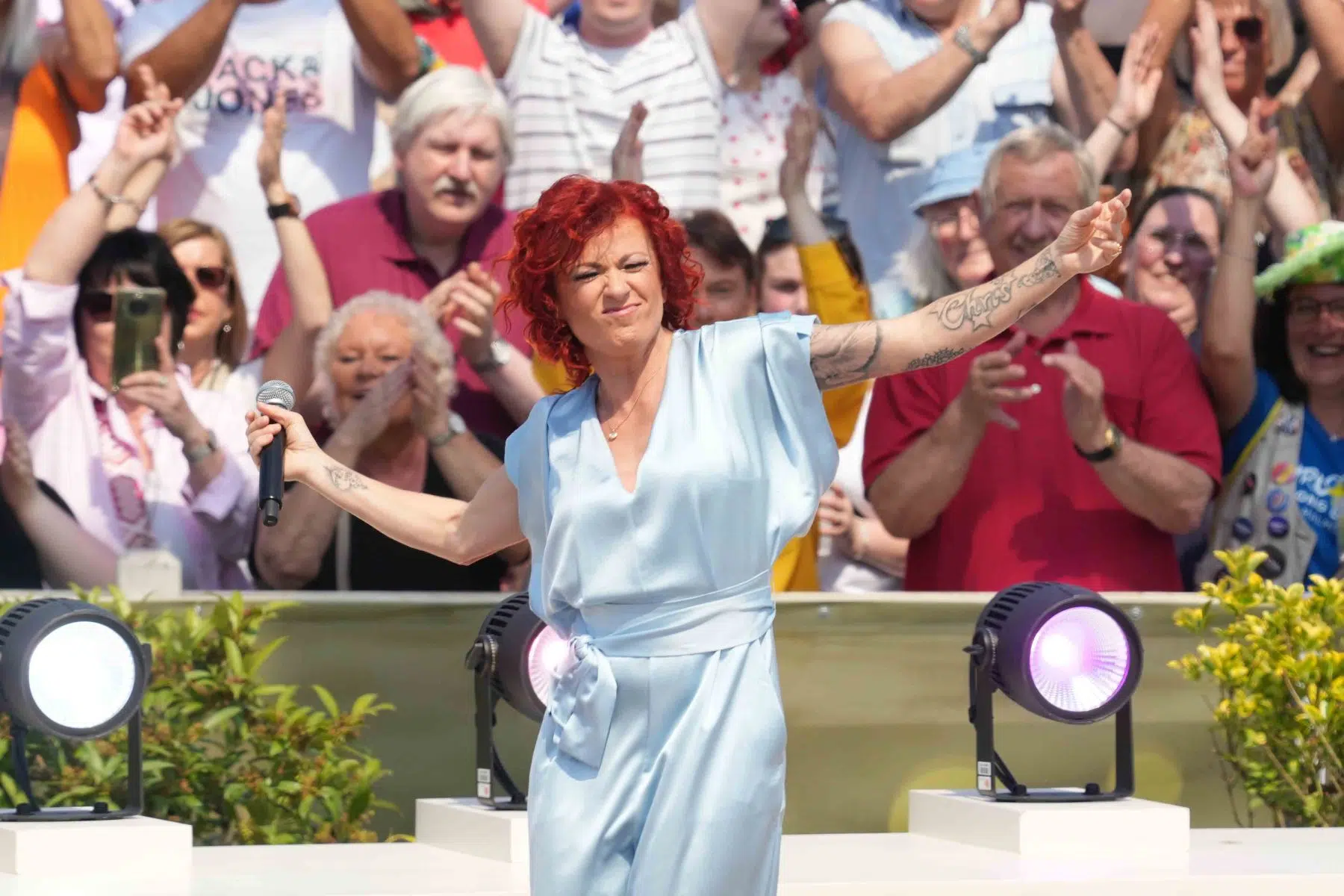 Sängerin Lucy Diakovska in der Unterhaltungsshow ZDF Fernsehgarten am 12.05.2024 in Mainz. Sängerin Lucy Diakovska in der Unterhaltungsshow ZDF Fernsehgarten am 12.05.2024 in Mainz.