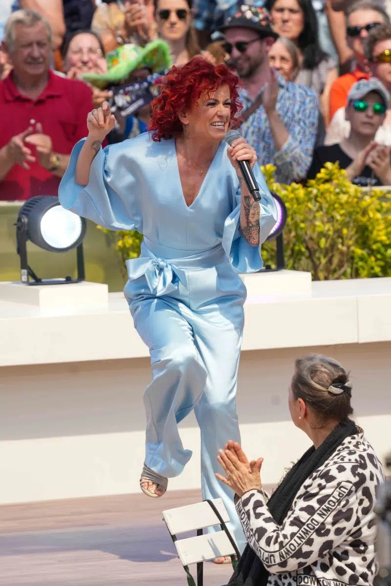 Sängerin Lucy Diakovska in der Unterhaltungsshow ZDF Fernsehgarten am 12.05.2024 in Mainz. Sängerin Lucy Diakovska in der Unterhaltungsshow ZDF Fernsehgarten am 12.05.2024 in Mainz.