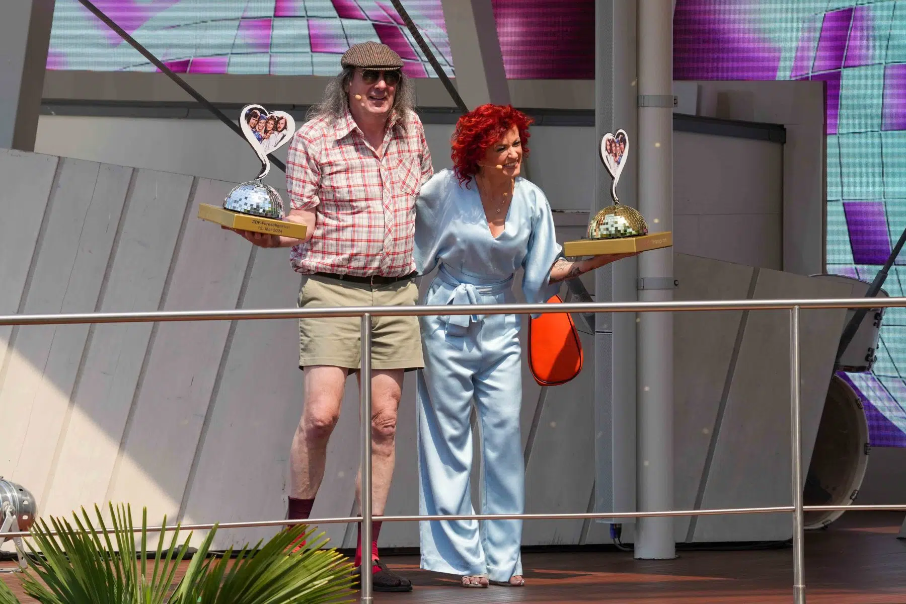 Sängerin Lucy Diakovska & Sänger Guildo Horn in der Unterhaltungsshow ZDF Fernsehgarten am 12.05.2024 in Mainz. Sängerin Lucy Diakovska & Sänger Guildo Horn in der Unterhaltungsshow ZDF Fernsehgarten am 12.05.2024 in Mainz.