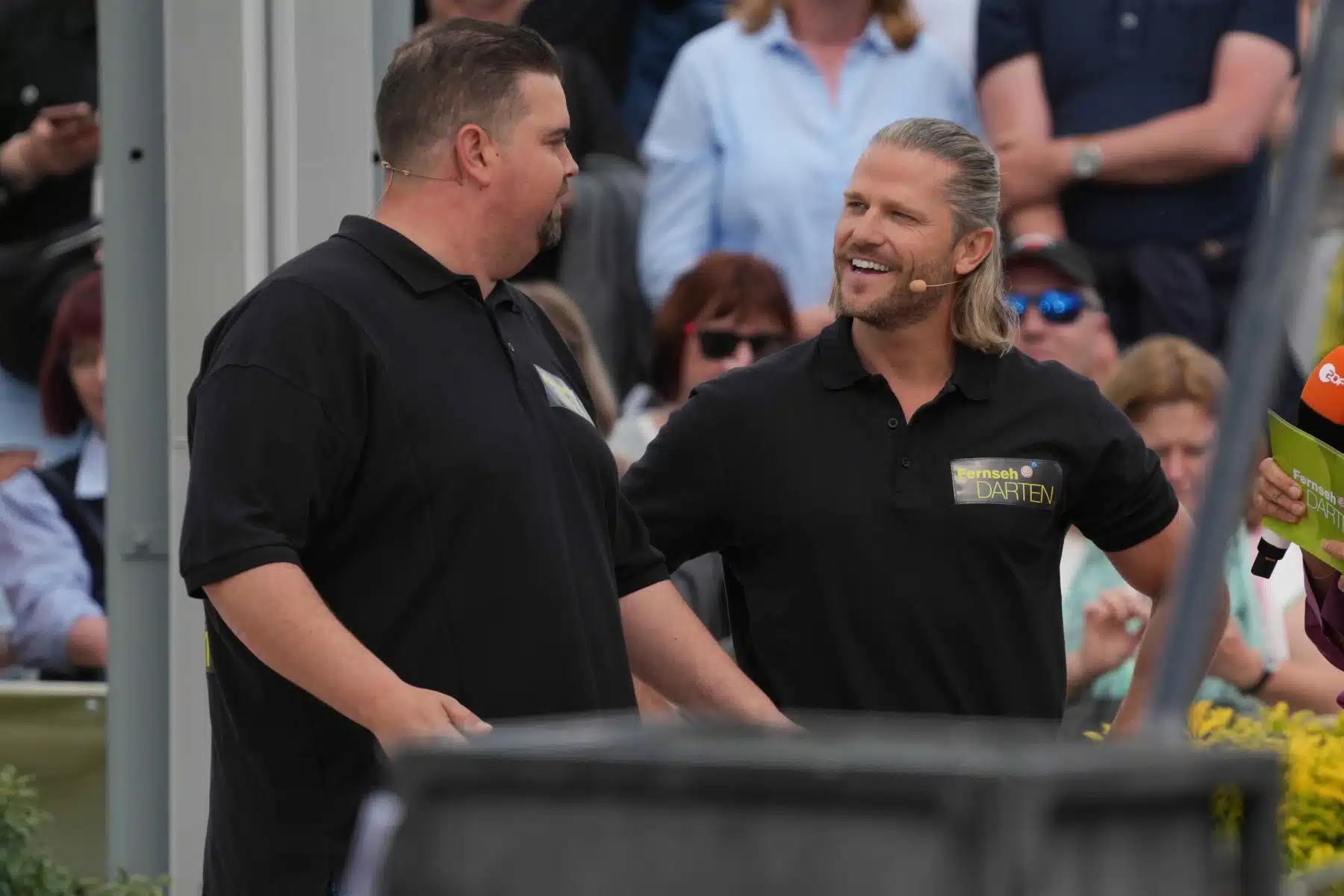 14.05.2023 Paul Janke und Gabriel Clemens German Giant in der Unterhaltungsshow ZDF Fernsehgarten am 14.05.2023 in Mainz. 14.05.2023 Paul Janke und Gabriel Clemens German Giant in der Unterhaltungsshow ZDF Fernsehgarten am 14.05.2023 in Mainz.