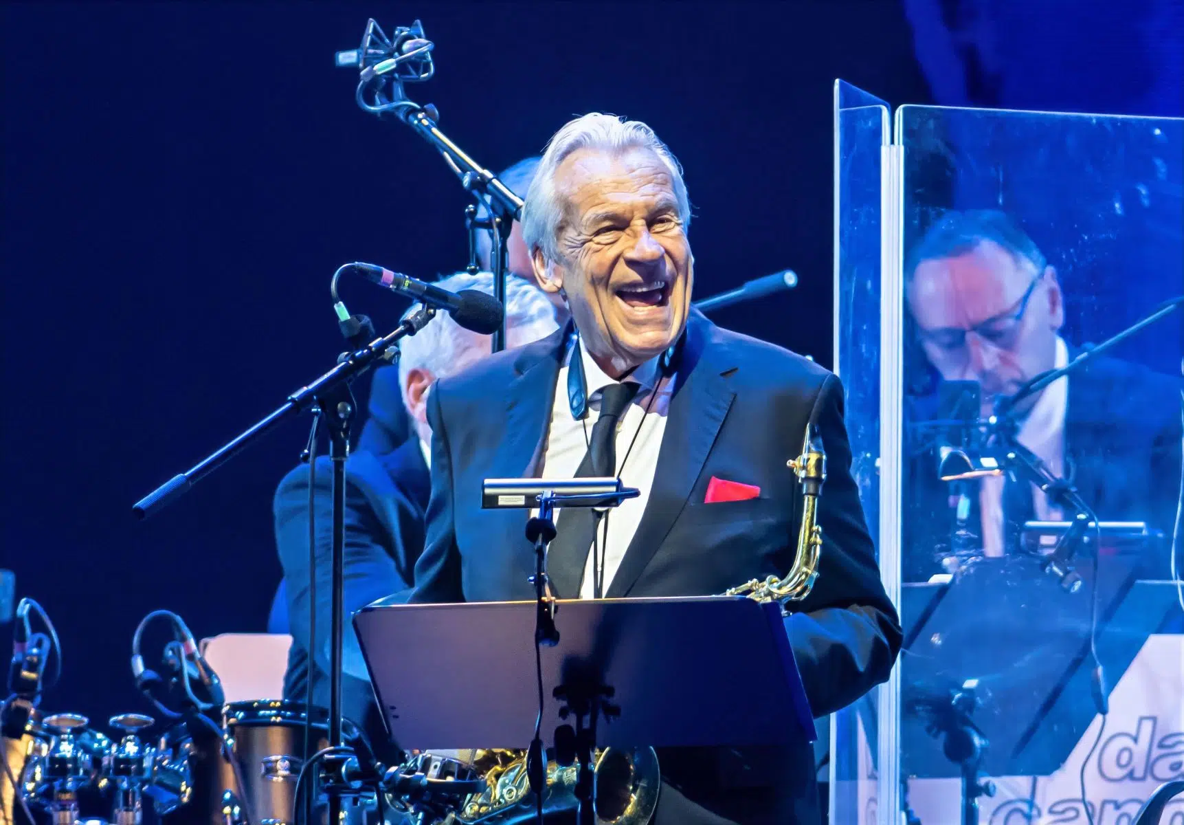 Foto: Helmut Dell, Da Capo Udo Jürgen mit dem Orchester Pepe Lenhadt in der SAP Arena Mannheim am 26-01-2026 Foto: Helmut Dell, Da Capo Udo Jürgen mit dem Orchester Pepe Lenhadt in der SAP Arena Mannheim am 26-01-2026