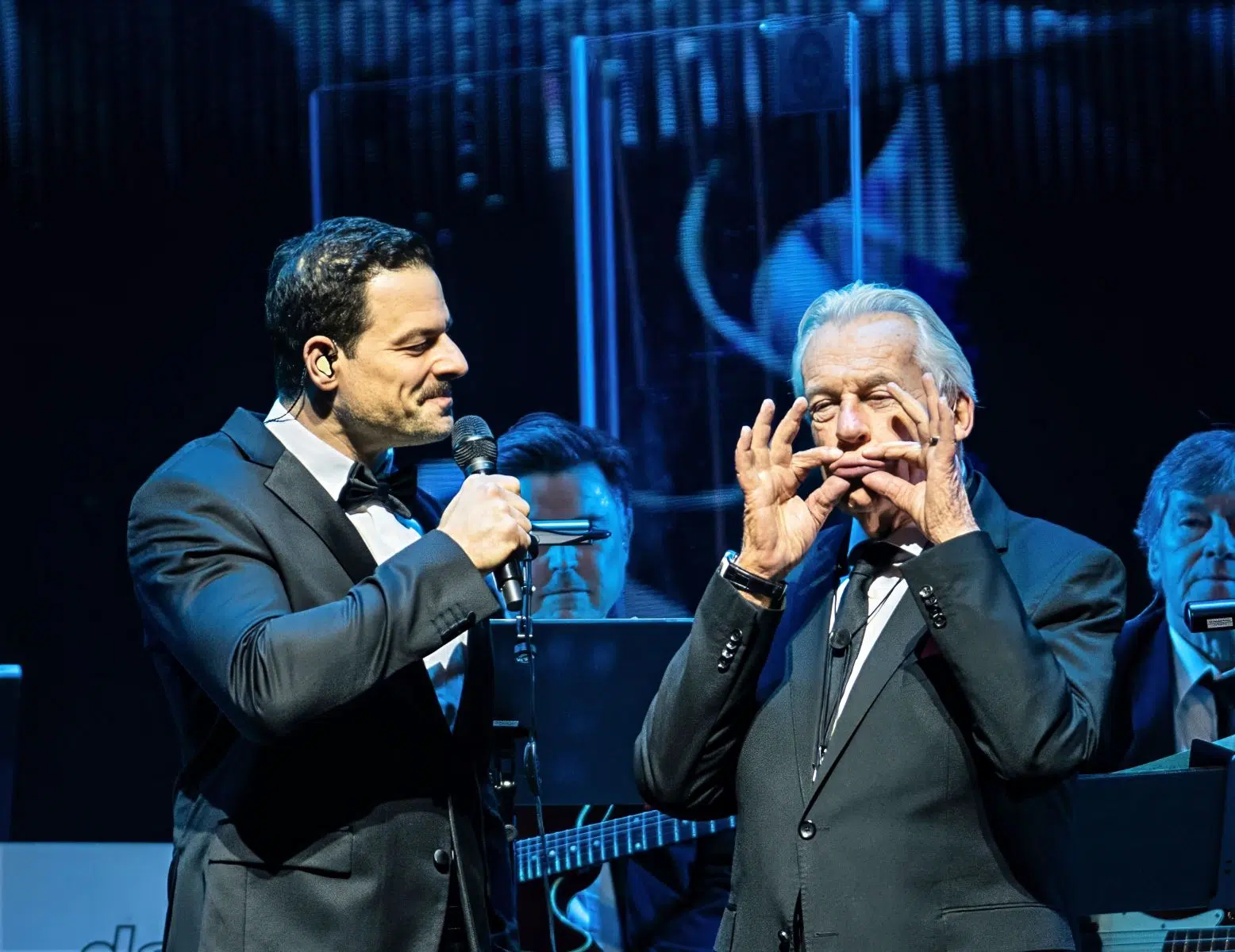 Foto: Helmut Dell, Da Capo Udo Jürgen mit dem Orchester Pepe Lenhadt in der SAP Arena Mannheim am 26-01-2026 Foto: Helmut Dell, Da Capo Udo Jürgen mit dem Orchester Pepe Lenhadt in der SAP Arena Mannheim am 26-01-2026