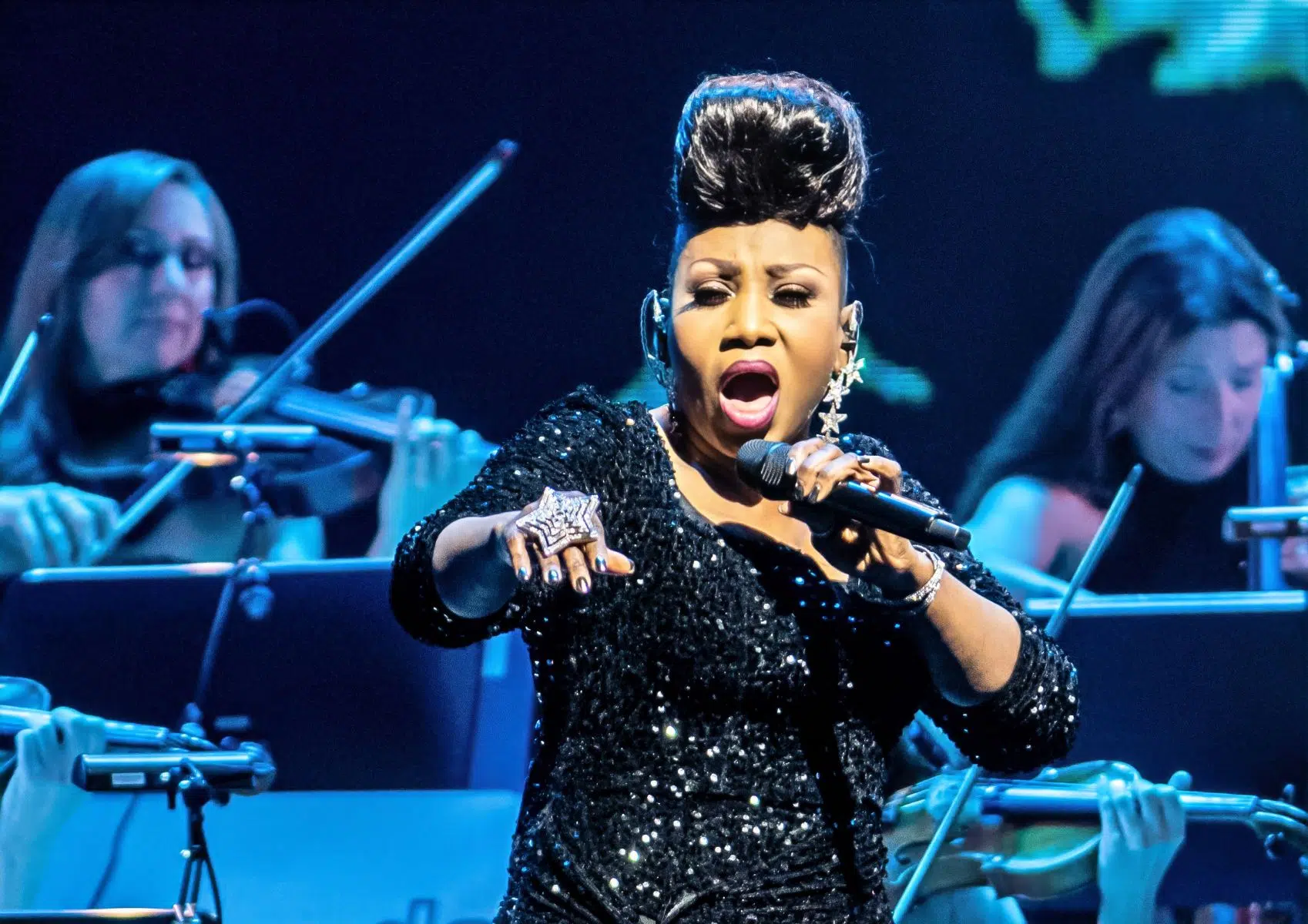 Foto: Helmut Dell, Da Capo Udo Jürgen mit dem Orchester Pepe Lenhadt in der SAP Arena Mannheim am 26-01-2026 Foto: Helmut Dell, Da Capo Udo Jürgen mit dem Orchester Pepe Lenhadt in der SAP Arena Mannheim am 26-01-2026