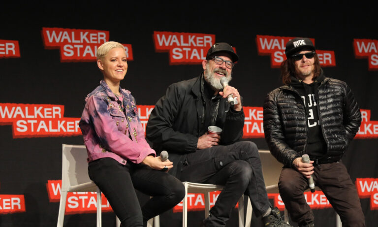 Norman Reedus und Jeffrey Dean Morgan während der Walker Stalker Con 2018 auf dem Maimarkt Mannheim.