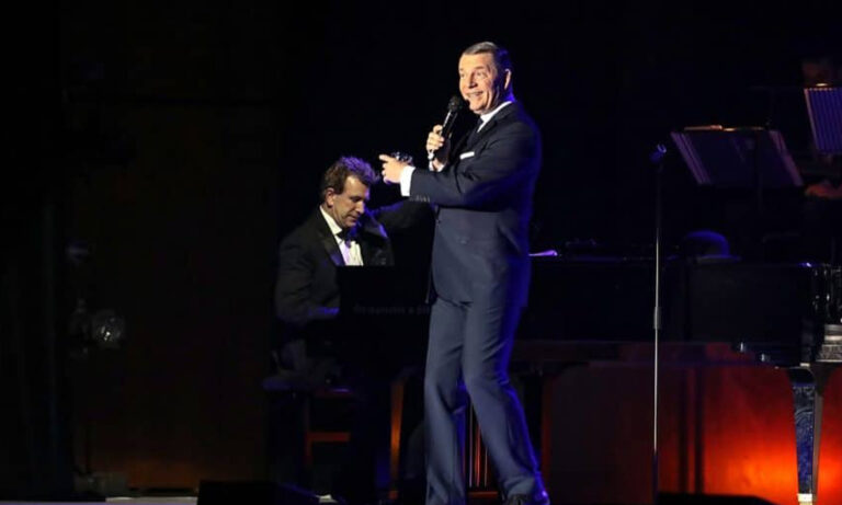 Die Darsteller von The Rat Pack is back bei der Sinatra-Tribute-Show im Rosengarten Mannheim