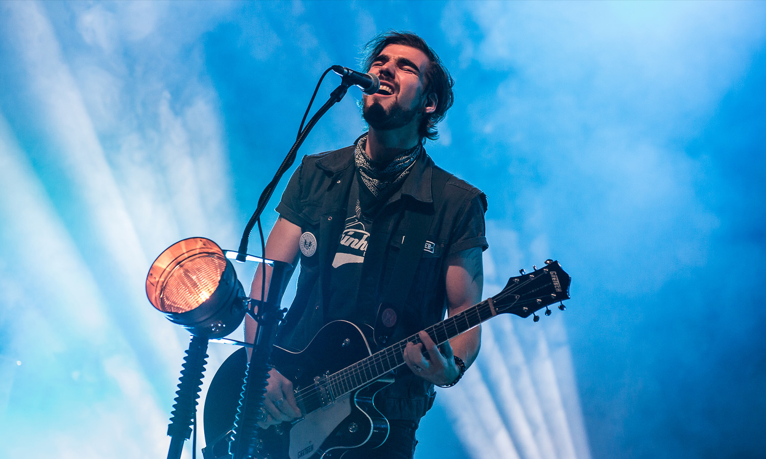 Die Berliner Rock-Band BRENNER bei ihrem Konzert 2019 auf der Bühne der Batschkapp Frankfurt