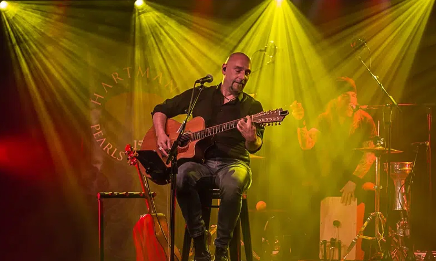 Oliver Hartmann beim Akustik-Livestream im Colos-Saal Aschaffenburg am 16. April 2021