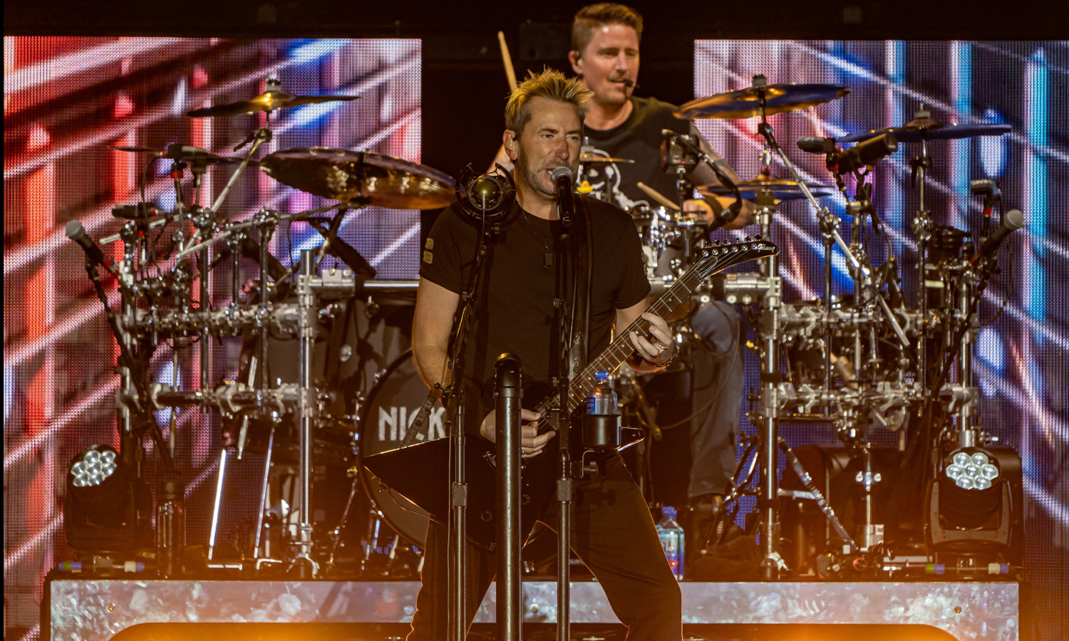Nickelback mit Sänger Chad Kroeger bei ihrem Konzert am 28. Mai 2024 in der Festhalle Frankfurt