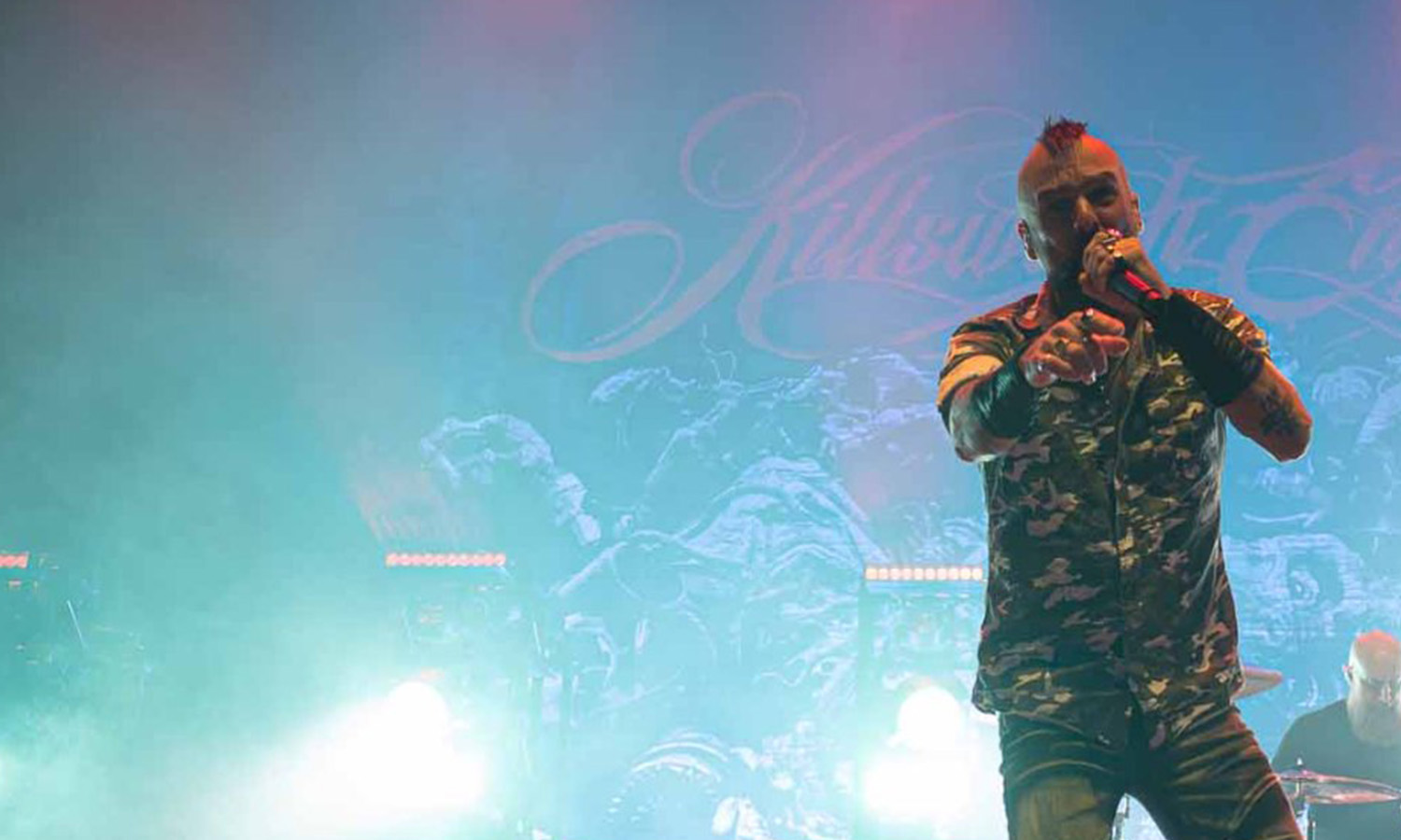 Killswitch Engage Sänger Jesse Leach beim Konzert in der MHP Arena Ludwigsburg 2025