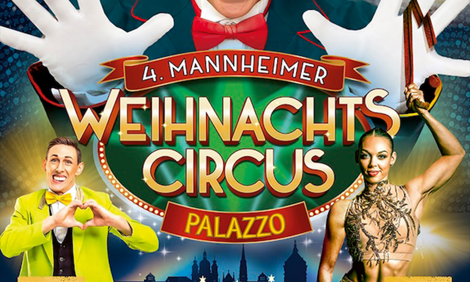 Mannheimer Weihnachtscircus von PALAZZO 2026 mit internationalen Artisten und spektakulärer Show auf dem Neuen Messplatz