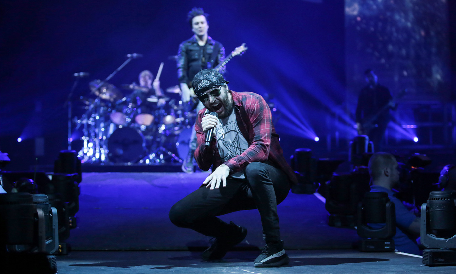 M. Shadows mit Avenged Sevenfold am 12. Februar 2017 bei der The Stage Tour in der Festhalle Frankfurt