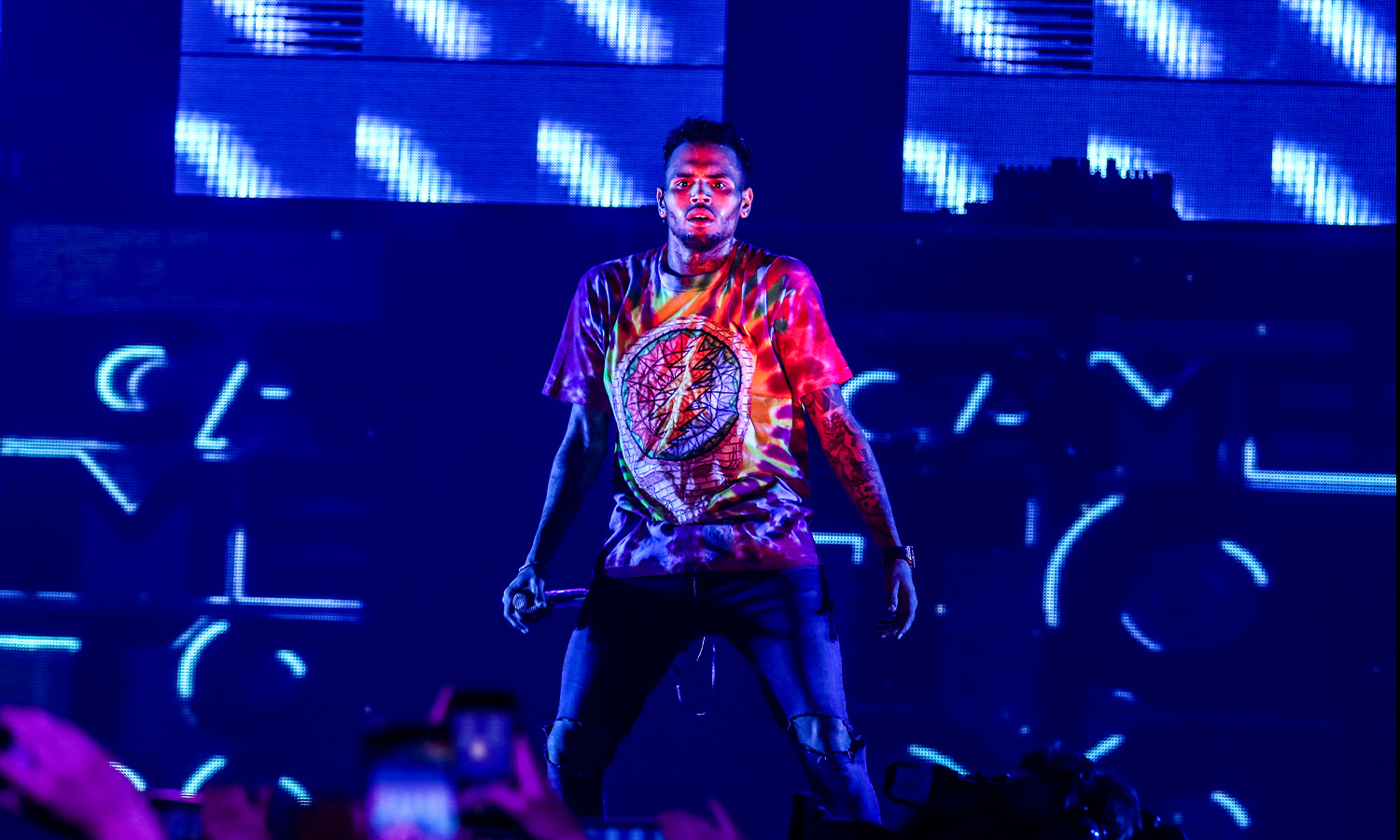 Chris Brown am 22. Mai 2016 während der „One Hell Of A Nite Tour“ live in der Festhalle Frankfurt