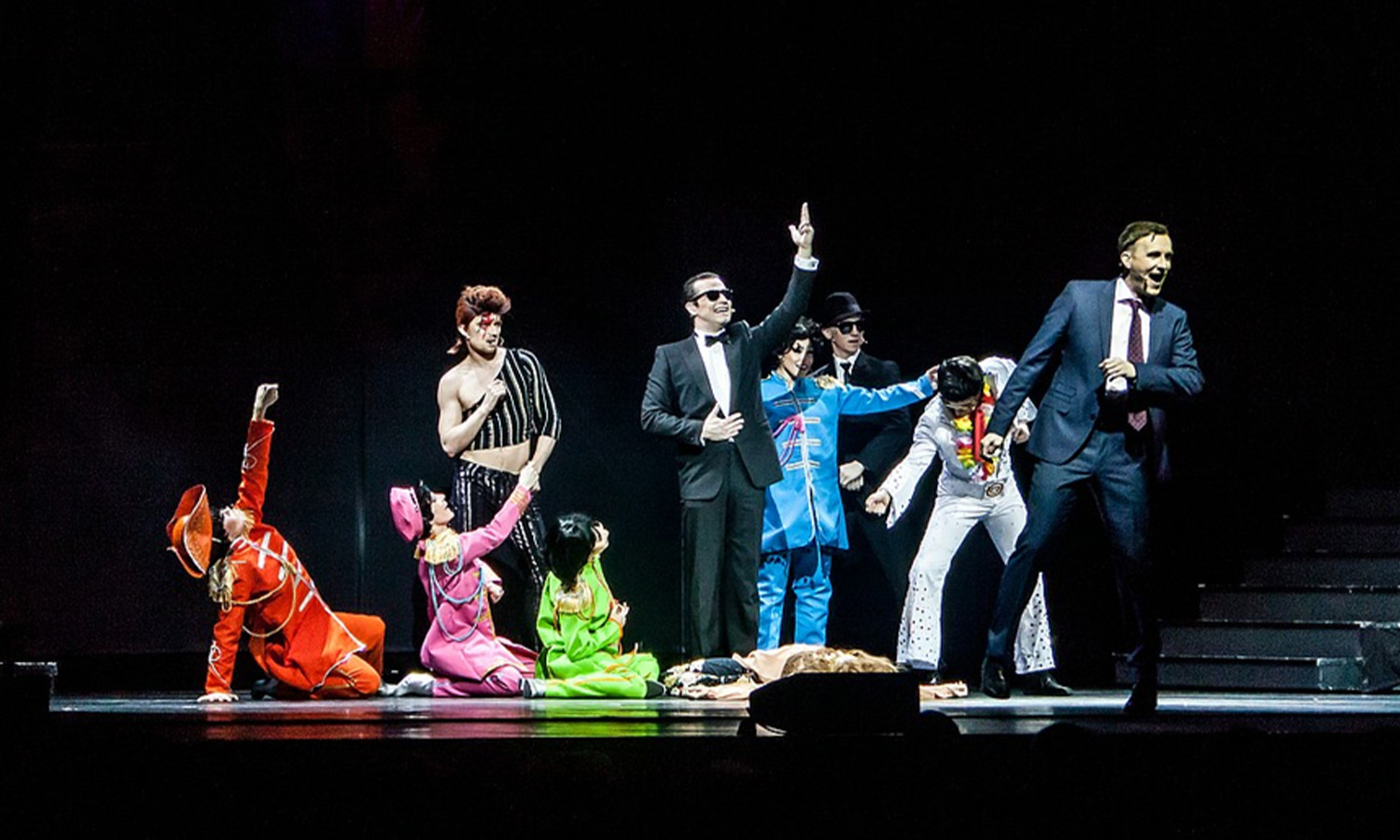 Alexander Kerbst als Falco bei „Falco – Das Musical“ am 31. Januar 2017 im Rosengarten Mannheim