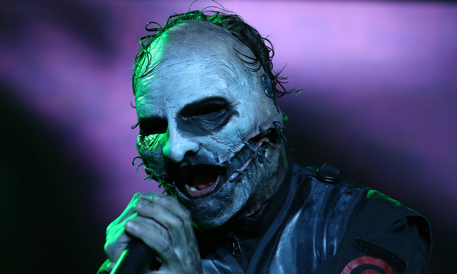 Corey Taylor von Slipknot am 6. Februar 2016 während der Europatour in der ausverkauften Festhalle Frankfurt
