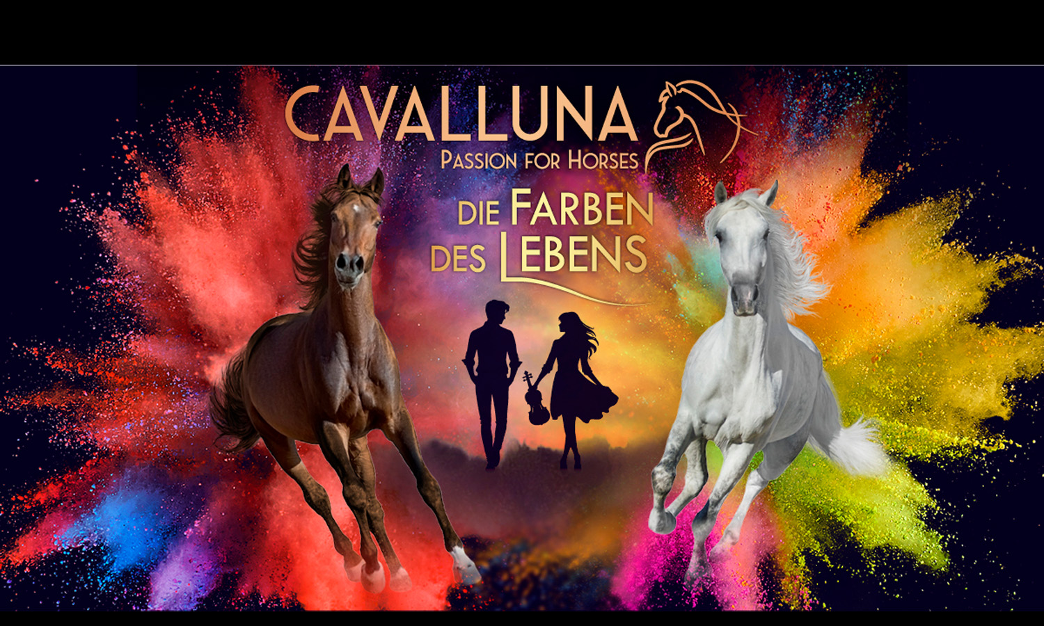 CAVALLUNA zeigt in Die Farben des Lebens spektakuläre Reitkunst mit mehr als 50 Pferden
